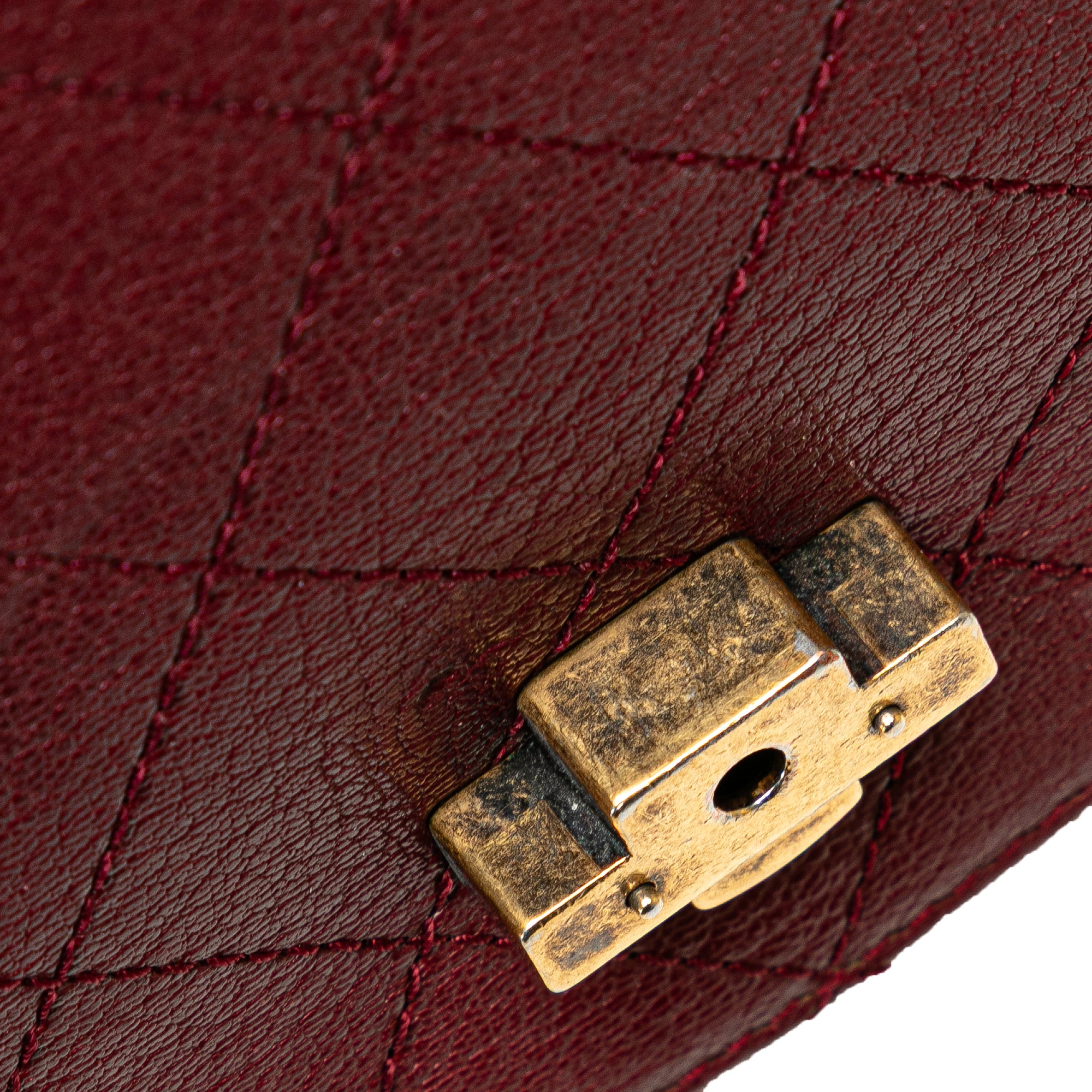 Chanel | Pre-Owned Medium Calfskin Coco Curve Flap | Red/Dark Red