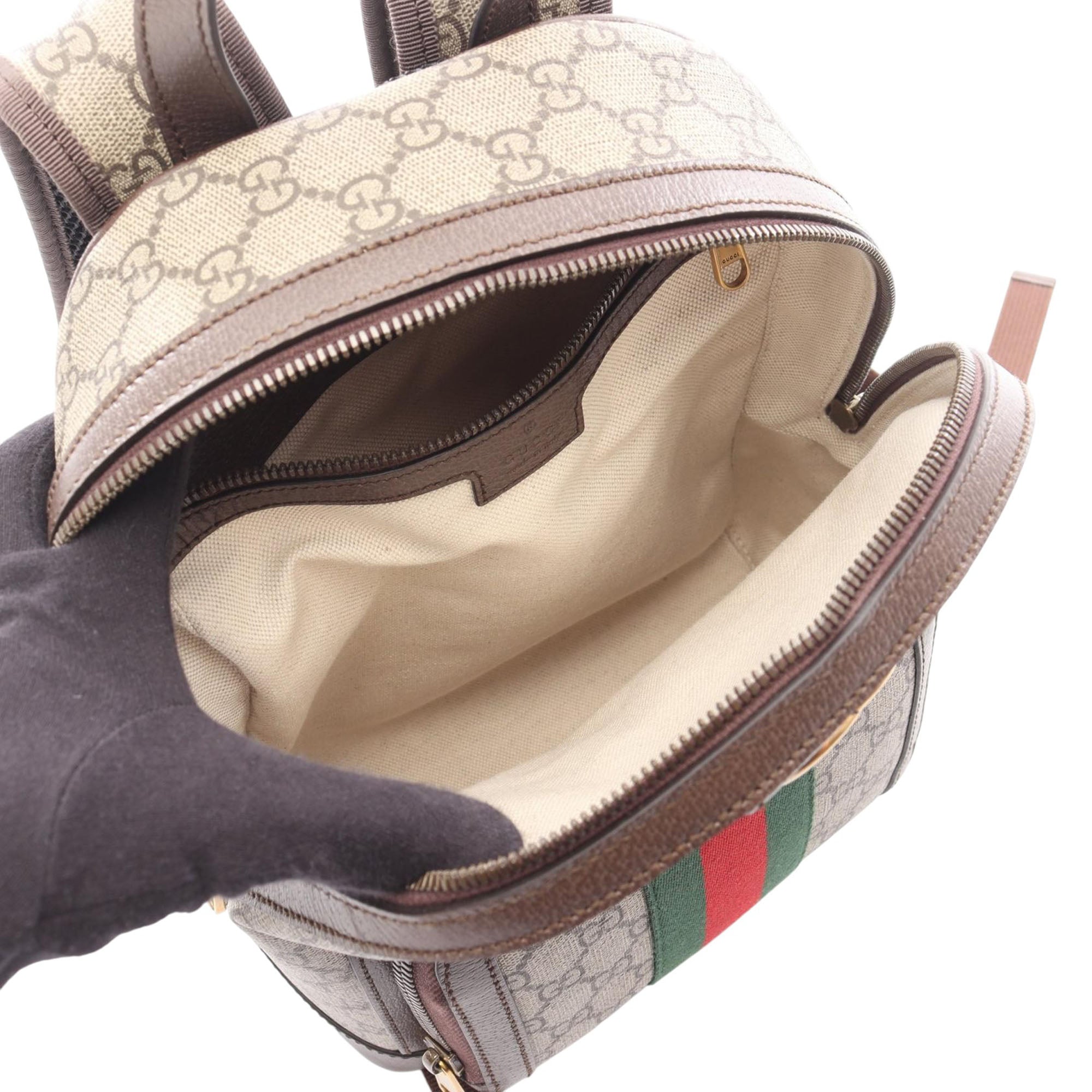 Luxclusif | Gucci | Pre-Owned Small GG Supreme Ophidia Web  display picture 1
