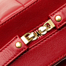 Saint Laurent | Pre-Owned Toy Lambskin Vicky Crossbody | Red
