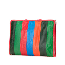 Balenciaga | Pre-Owned Lambskin Bazar Clutch | Red