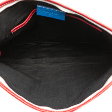 Balenciaga | Pre-Owned Lambskin Bazar Clutch | Red