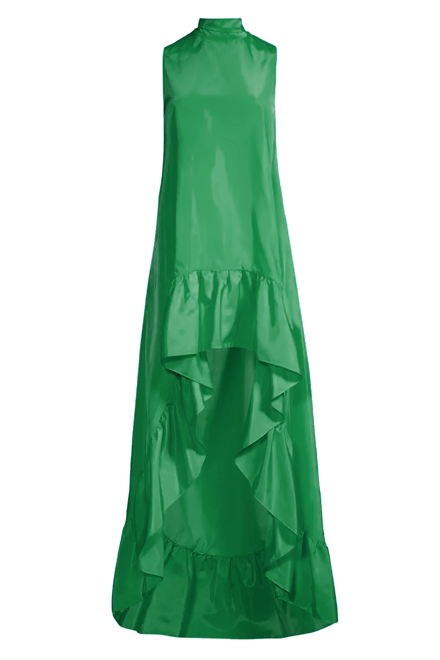 ONE33 SOCIAL | The Yolanda Green High-Low Maxi Gown | Green