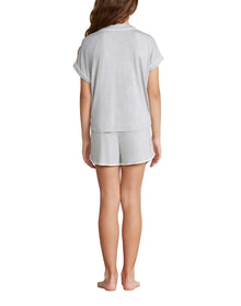 Youth | MC Soft Jersey Piped Robe | He Gray-White