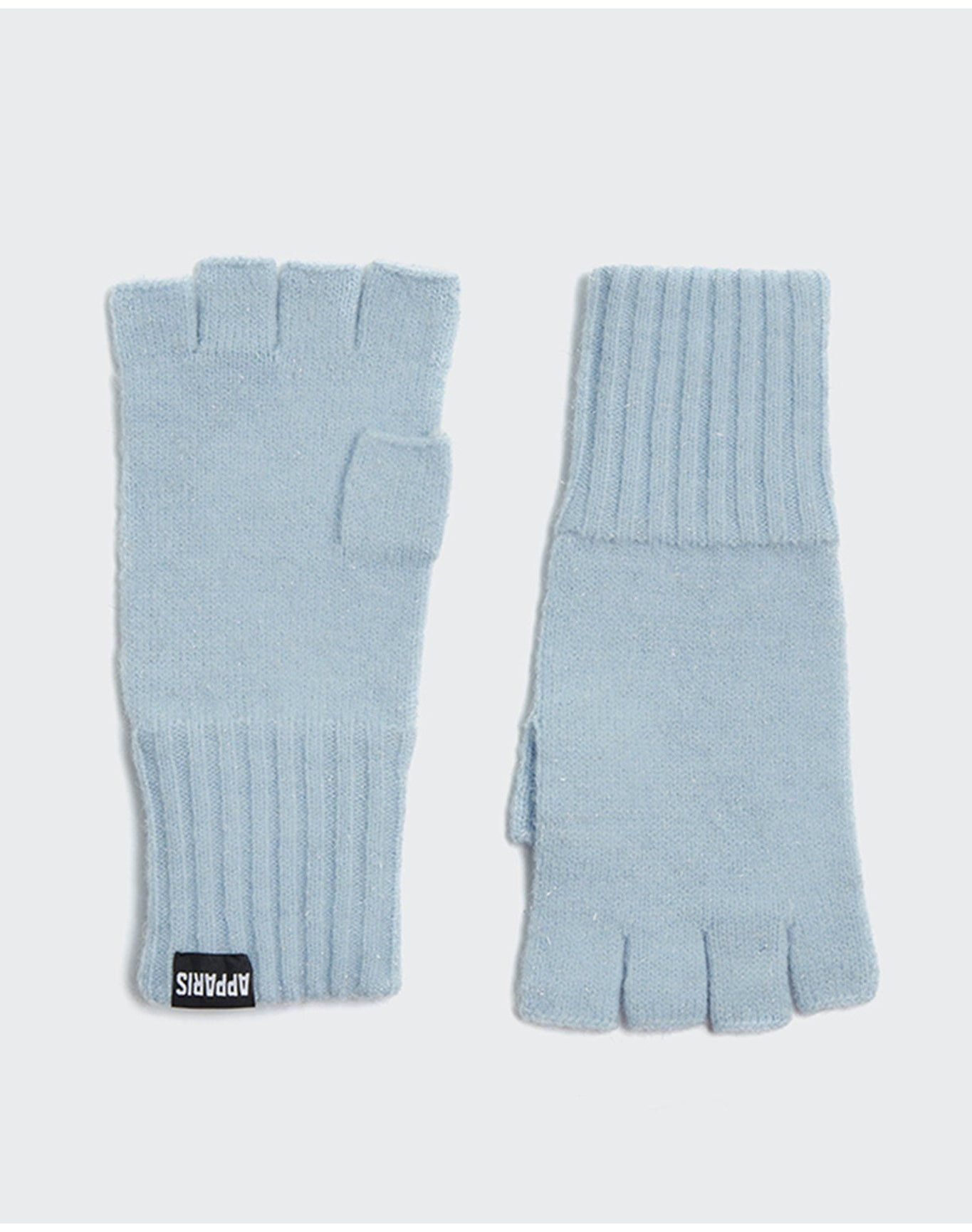 Yule Fingerless Gloves | Ice Blue