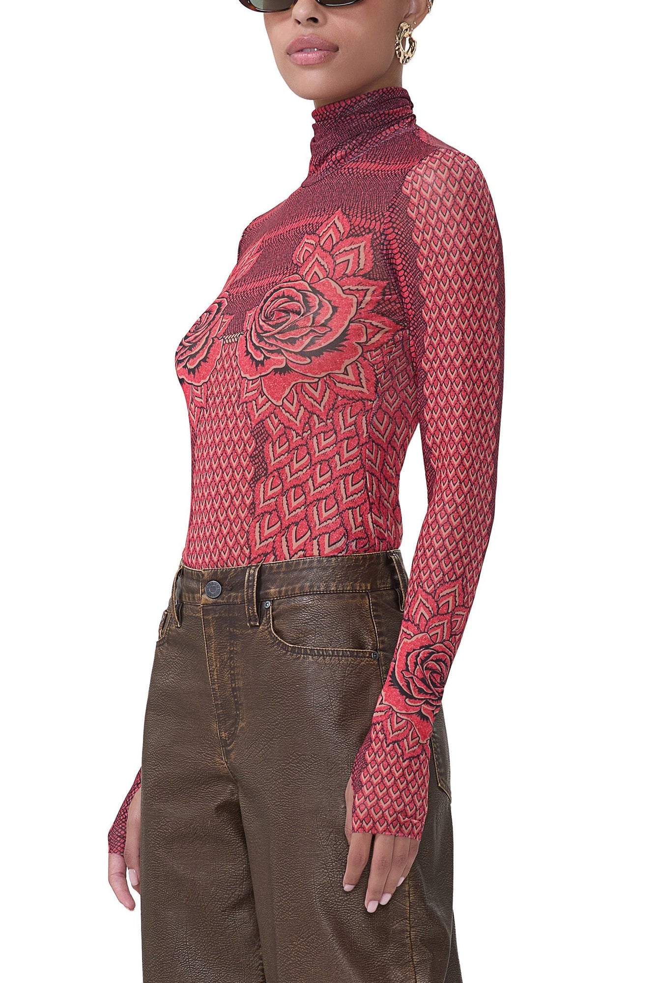 Zadie Top | Rouge Guilded Rose
