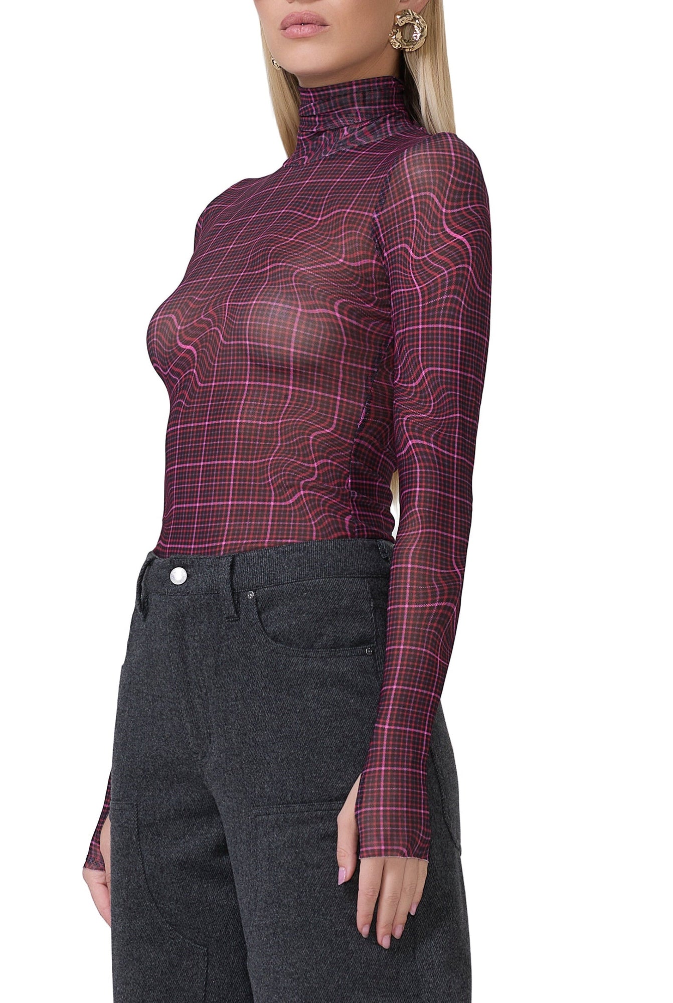 Zadie Top | Twisted Plaid
