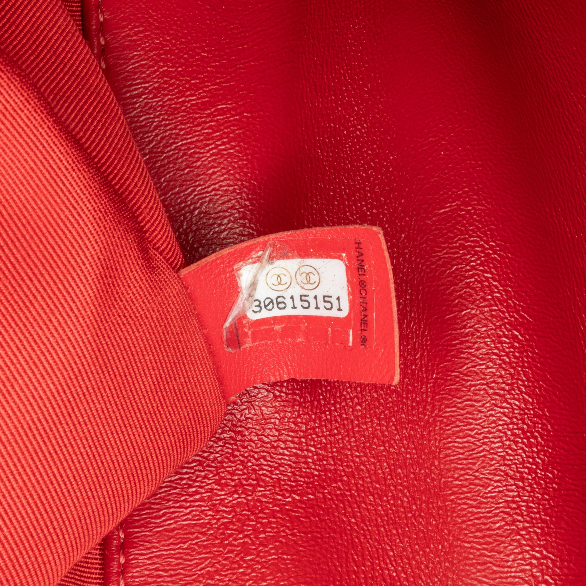 Chanel | Pre-Owned Mini Quilted Lambskin Soft Square Flap | Red