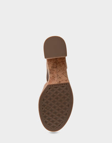 Zephyr Sandal | Tan Burnished Leather