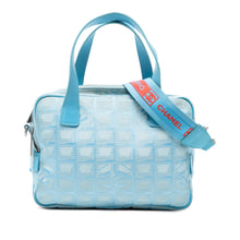 Chanel | Pre-Owned New Travel Line Nylon Satchel | Blue/Light Blue