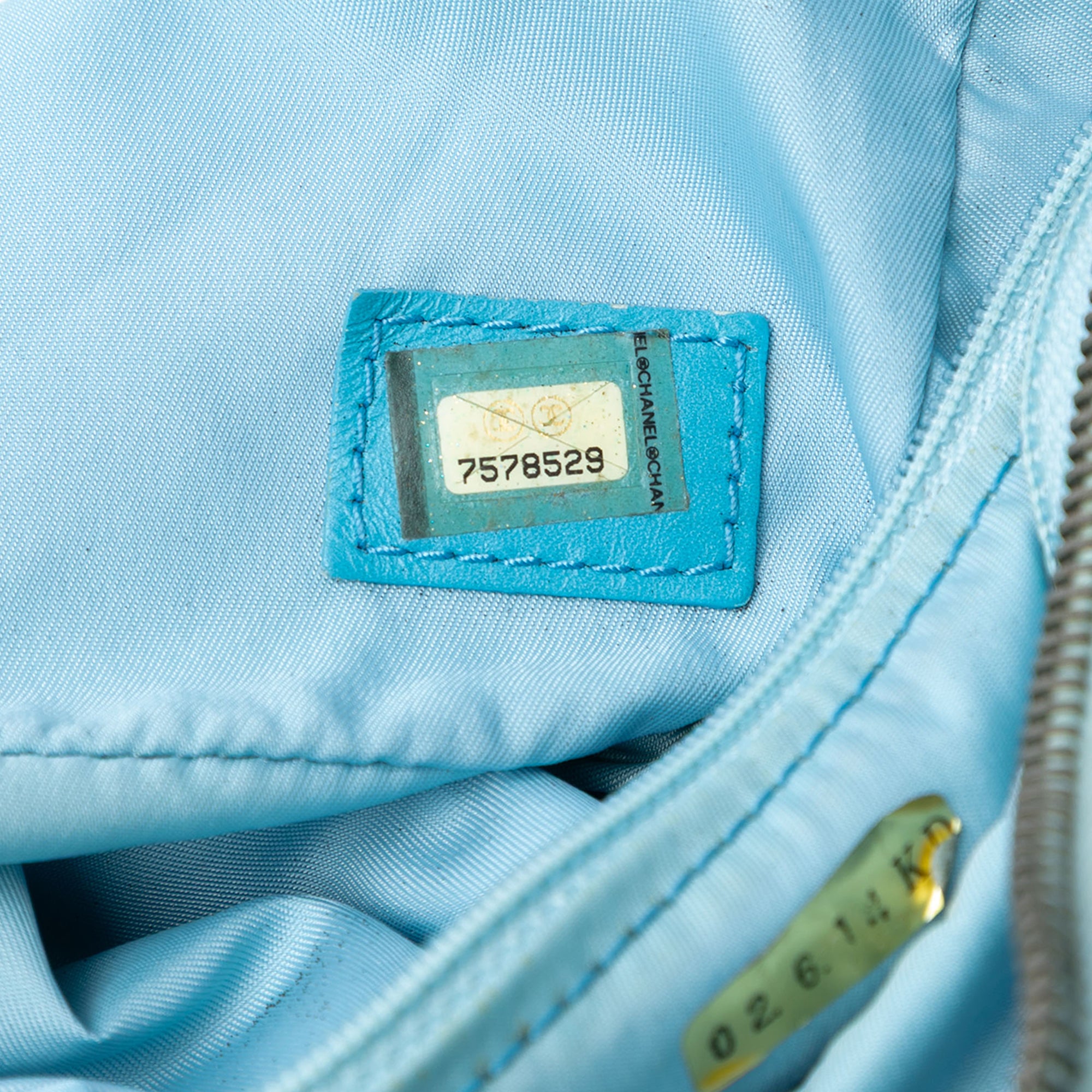 Chanel | Pre-Owned New Travel Line Nylon Satchel | Blue/Light Blue