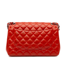 Chanel | Pre-Owned Jumbo Classic Lambskin Double Flap | Orange/Dark Orange