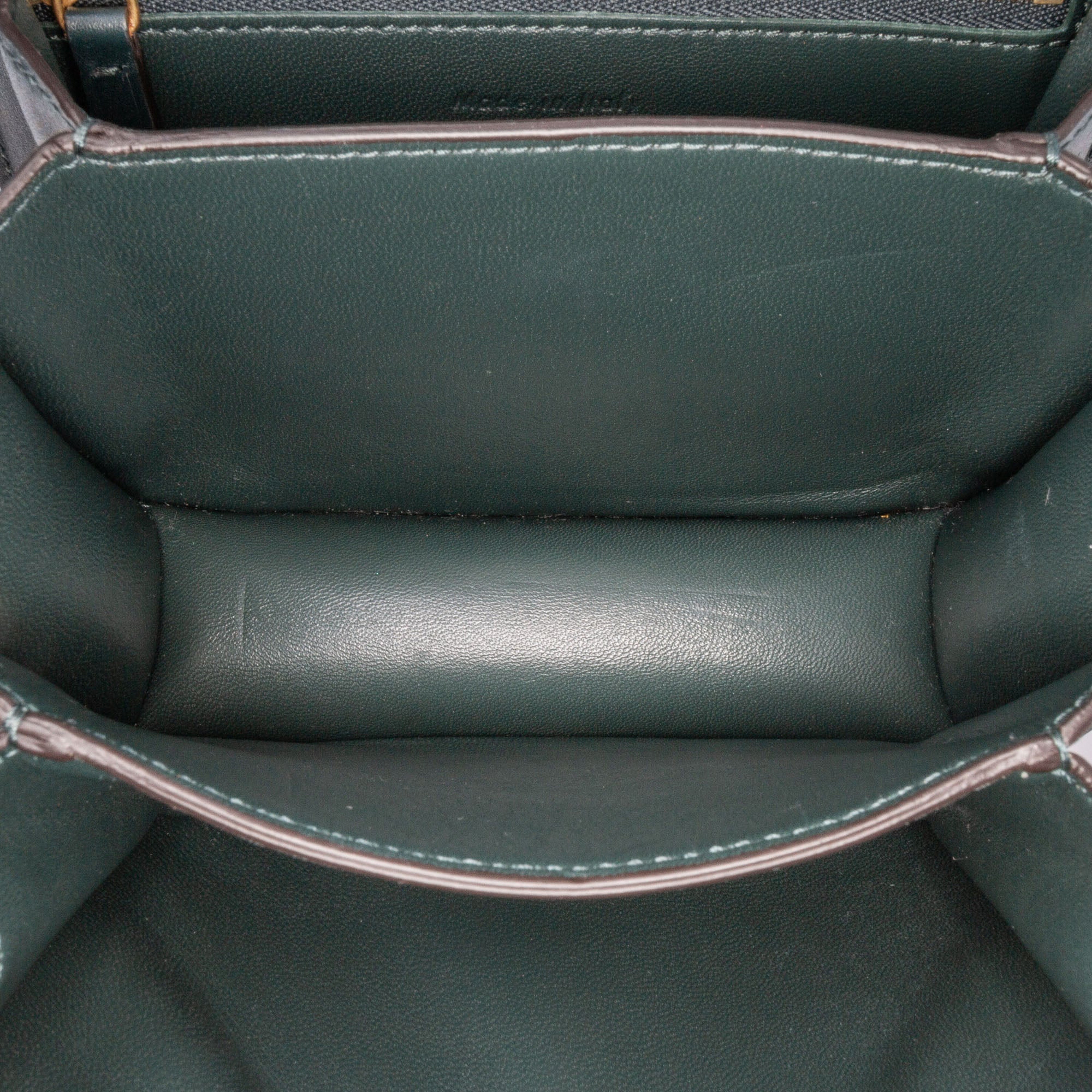 Celine | Pre-Owned Small Calfskin Classic Box | Green/Dark Green