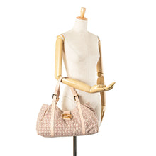 Fendi | Pre-Owned Zucchino Canvas Shoulder Bag | Pink/Light Pink