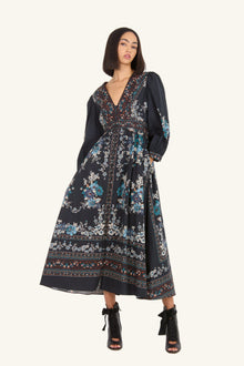 Zaria Dress | Dark Navy Floral