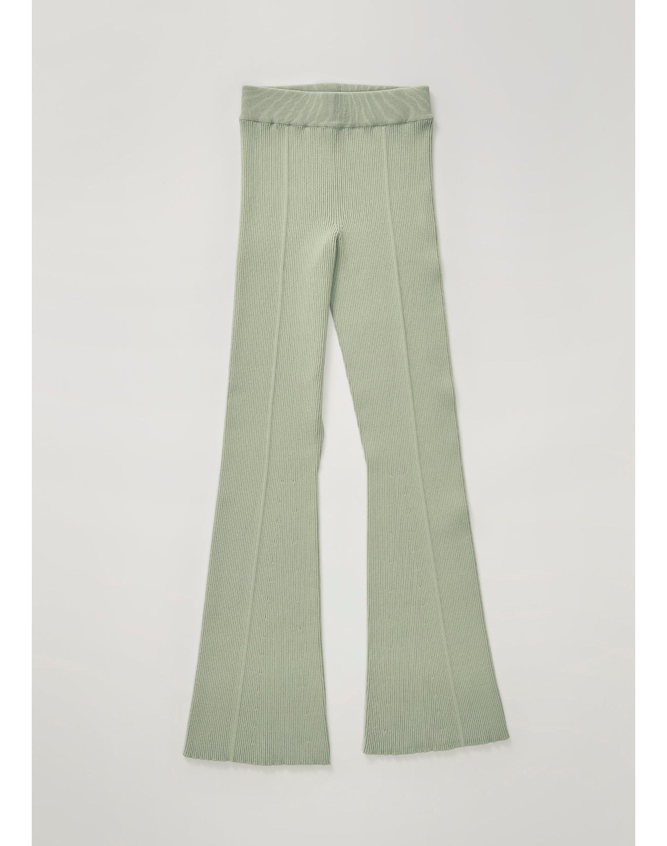 Zero001 | Ribbed Flare Pants | Sage