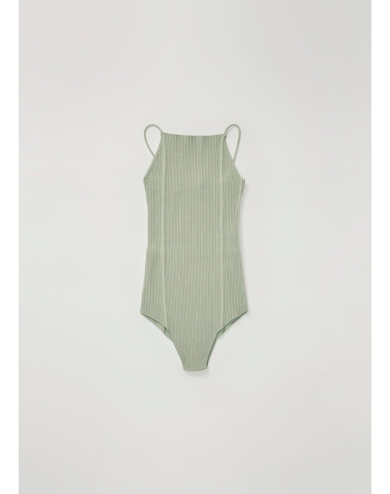 Zero103 | Ribbed Cami Bodysuit | Sage