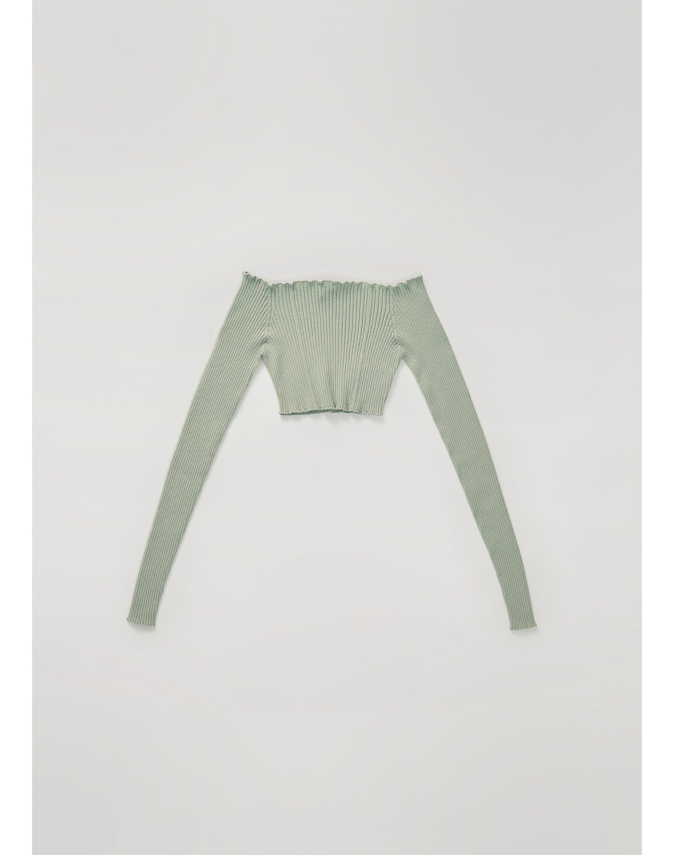 Zero105 | Ribbed Bardot Layer | Sage