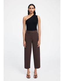Zero302 | Ribbed Asymmetric Bodysuit | Black
