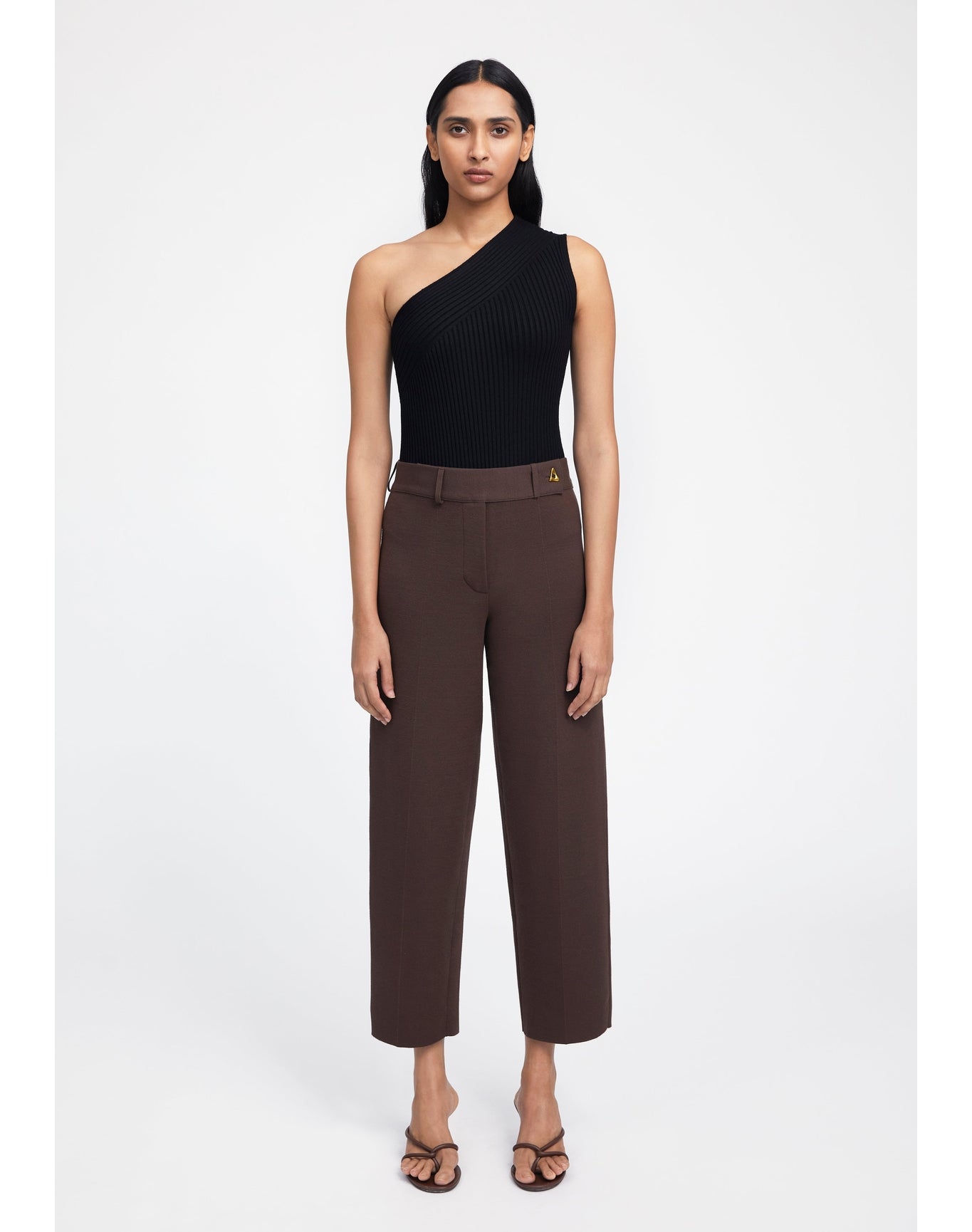 Zero302 | Ribbed Asymmetric Bodysuit | Black