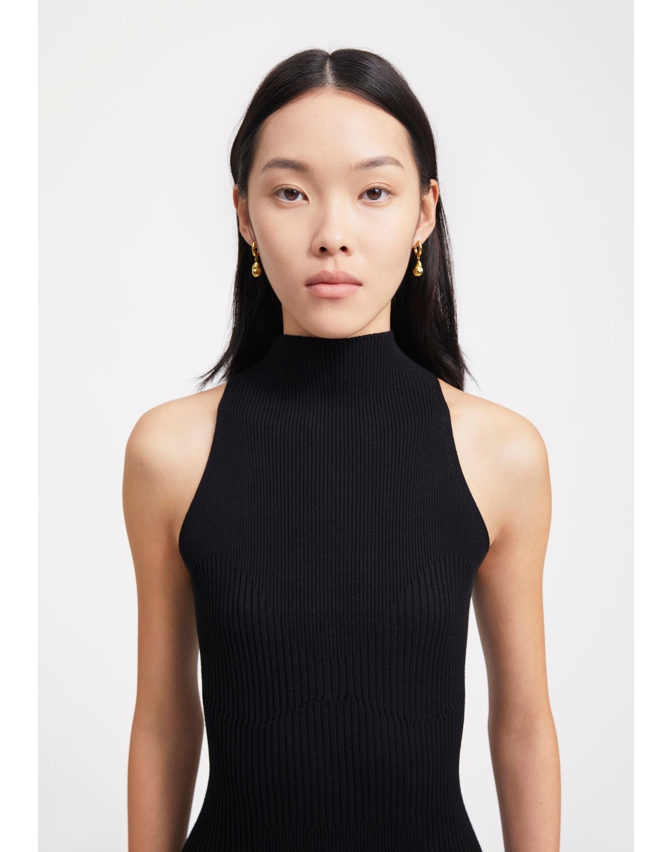 Zero404 | Ribbed Maxi Dress | Black