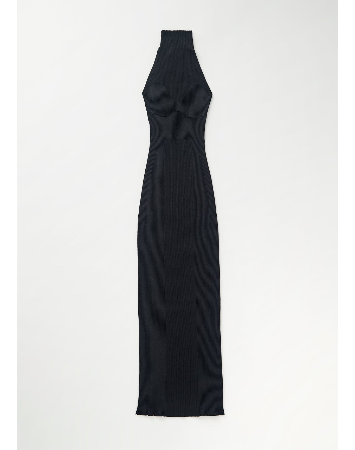 Zero404 | Ribbed Maxi Dress | Black