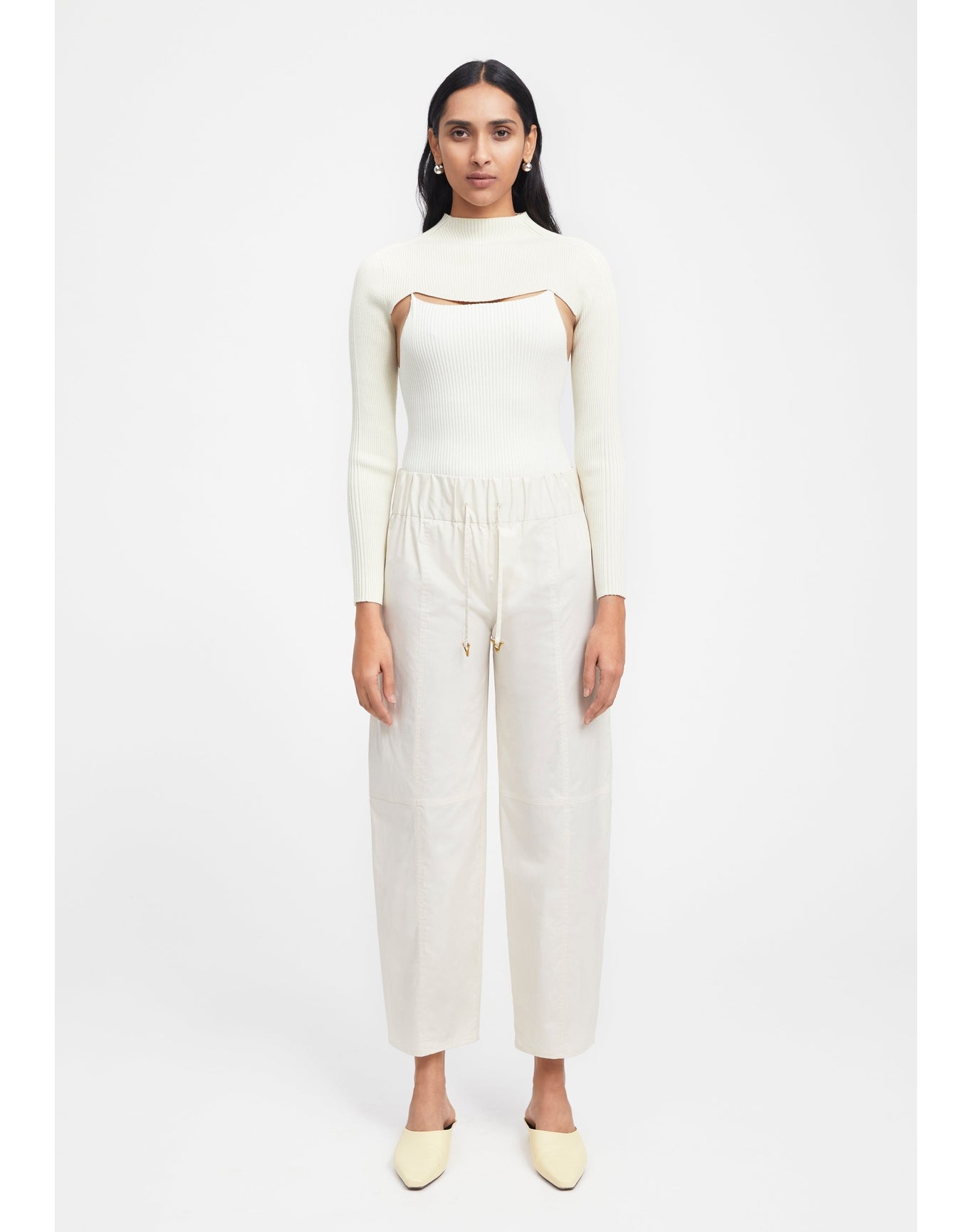 Zero405 | Ribbed Long-Sleeved Layer | Creme