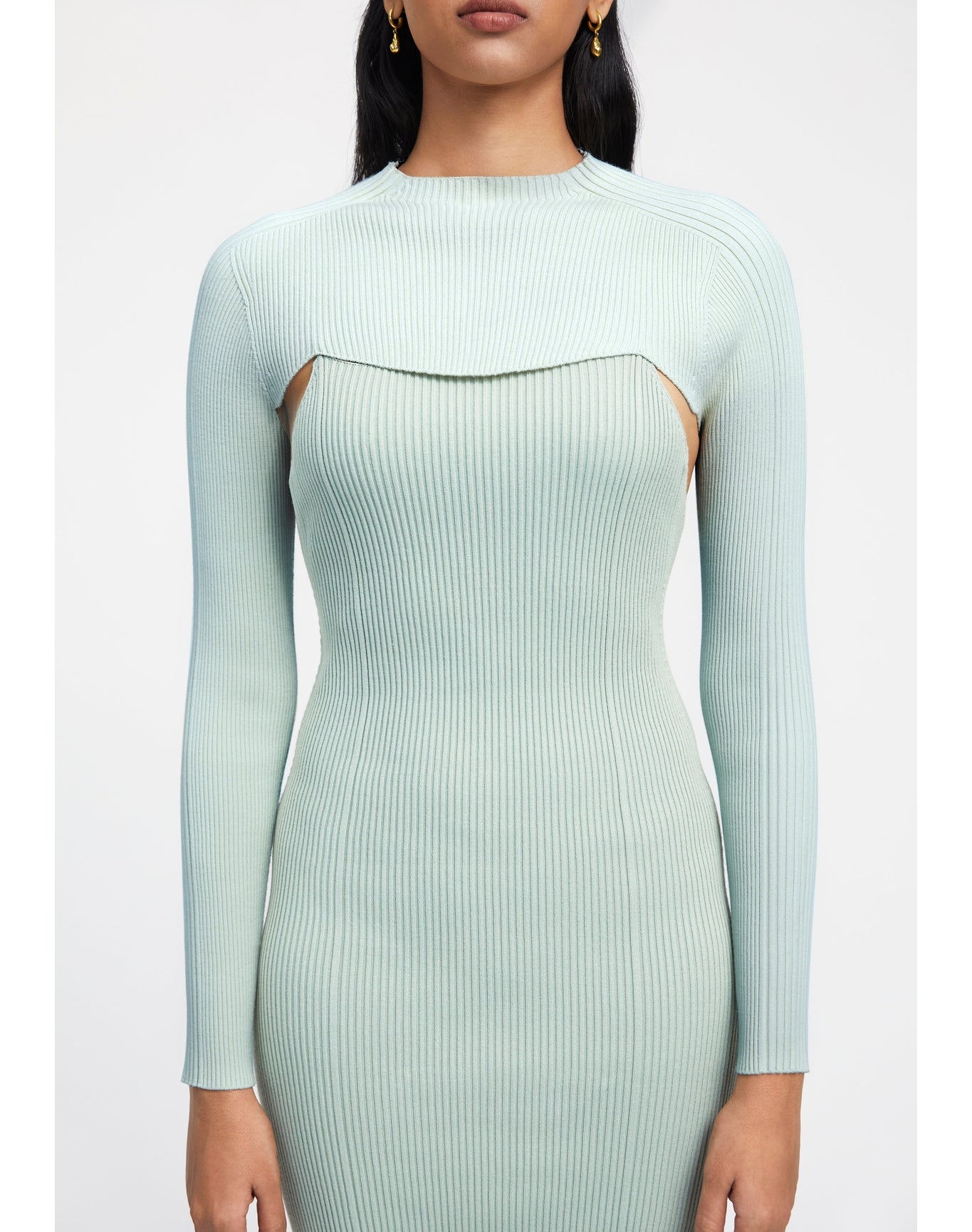 Zero405 | Ribbed Long-Sleeved Layer | Sage