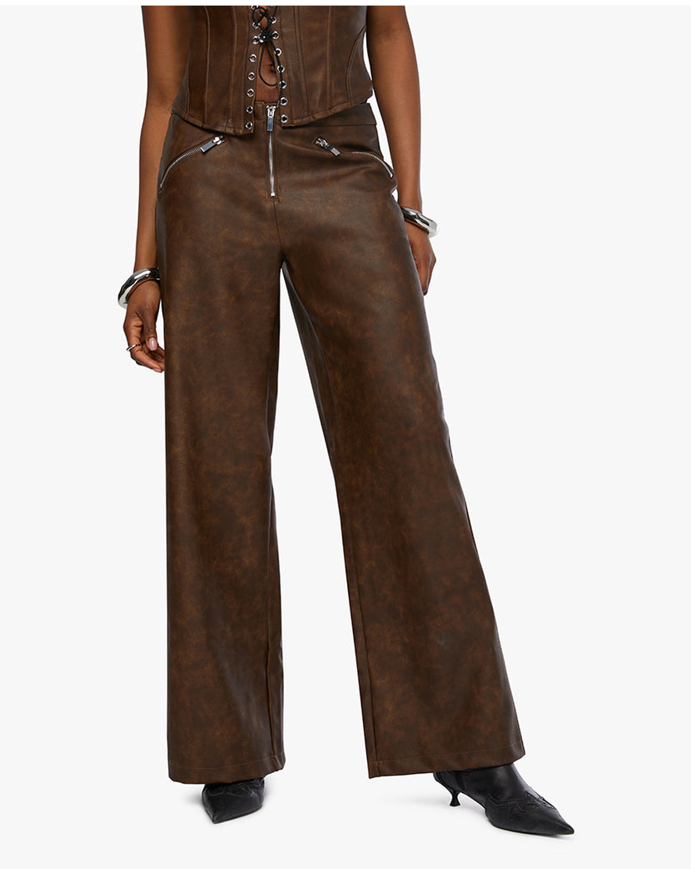 Zipper Fly Pant | Patina Dark Brown