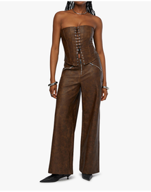 Zipper Fly Pant | Patina Dark Brown