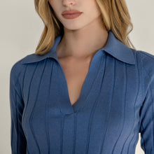 Womens | Elise Featherlight Polo | Cornflower