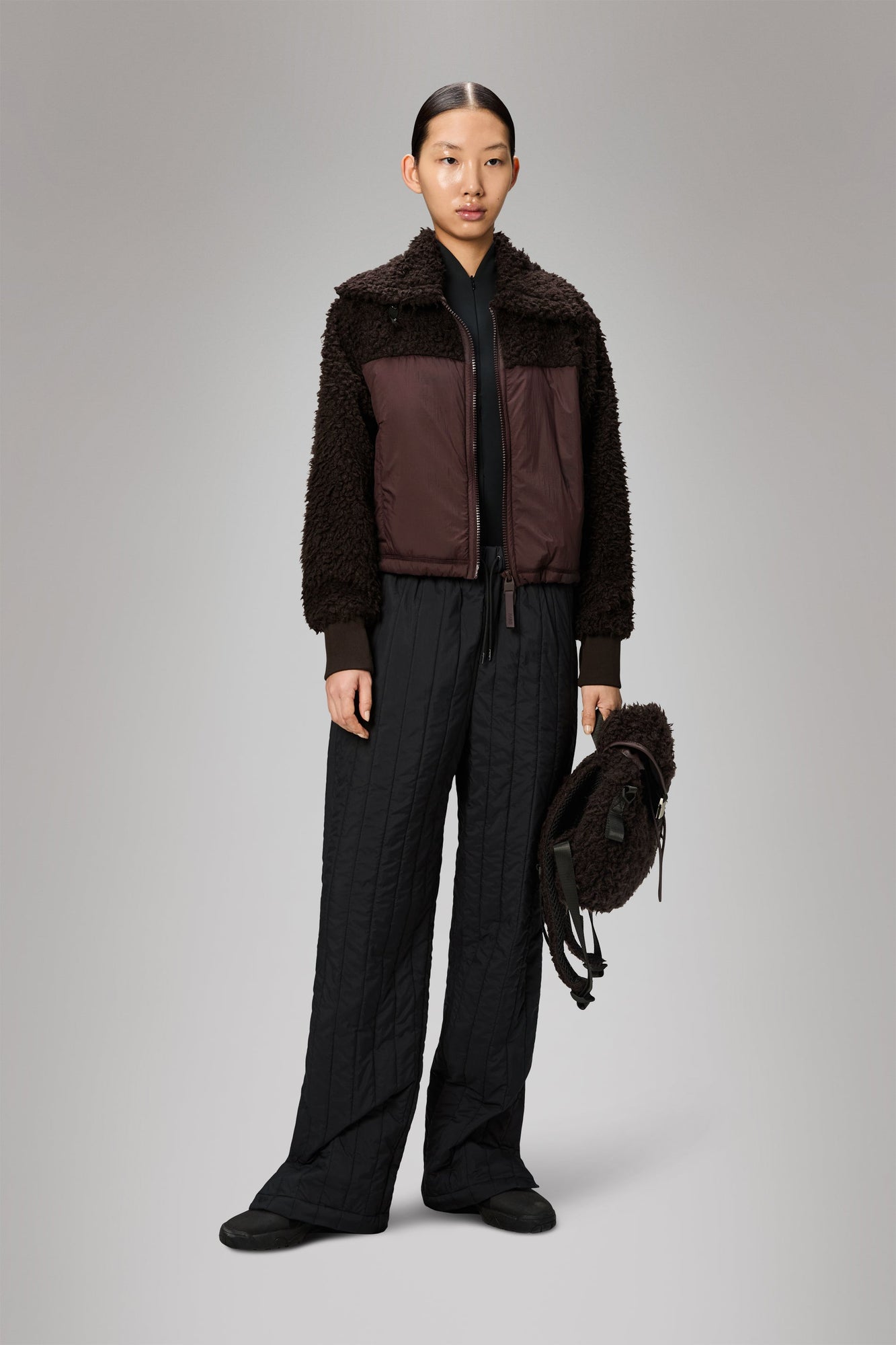 RAINS Banja Liner Pants Regular Black Pants