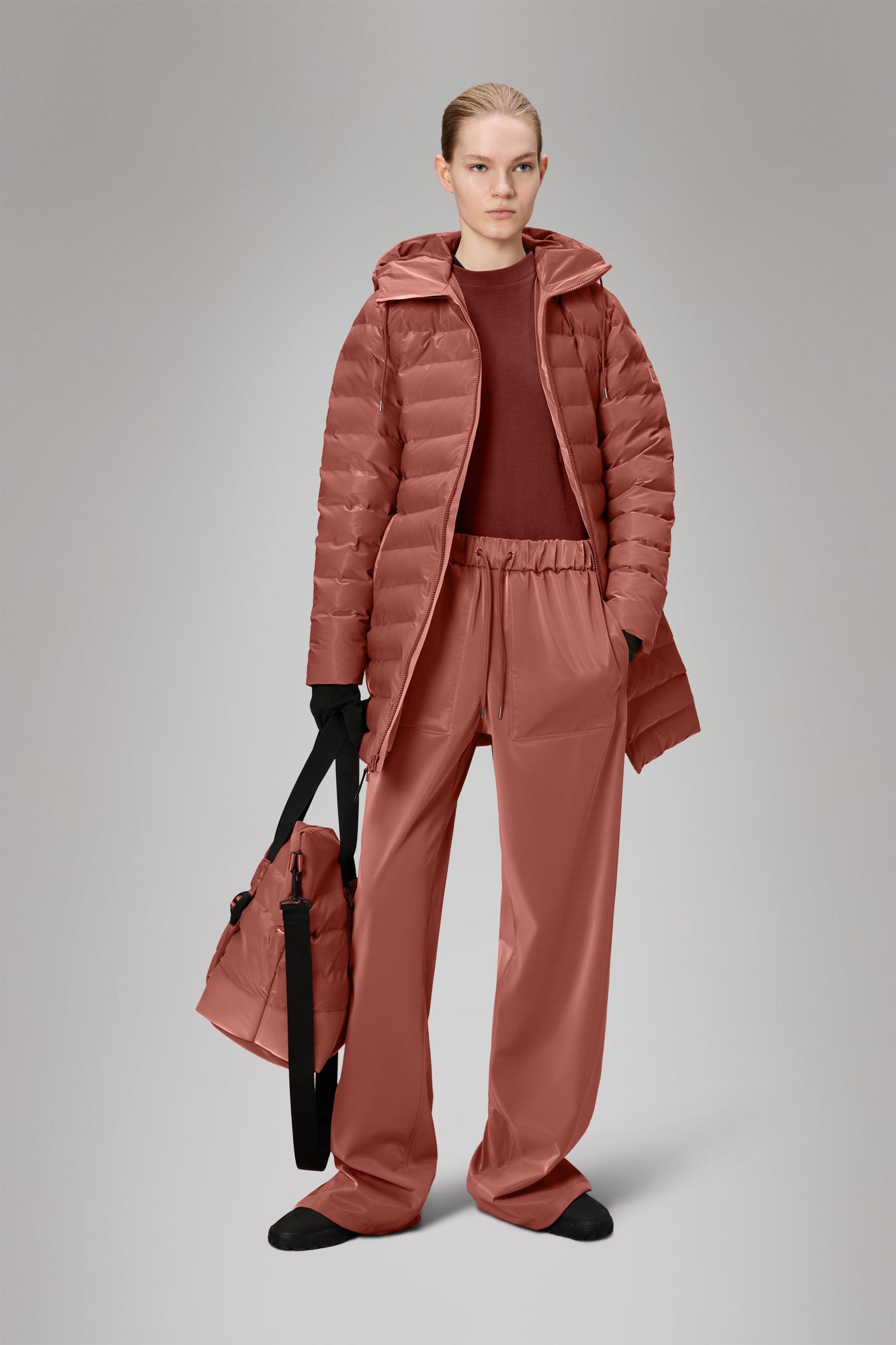 Womens | Lohja Long Puffer Curve Jacket | Honor