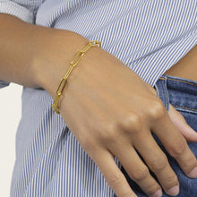 Womens | Large Paperclip Chain Bracelet | 18K Gold Vermeil