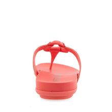 Fallon Sandal Flat | Coral Patent Faux Leather