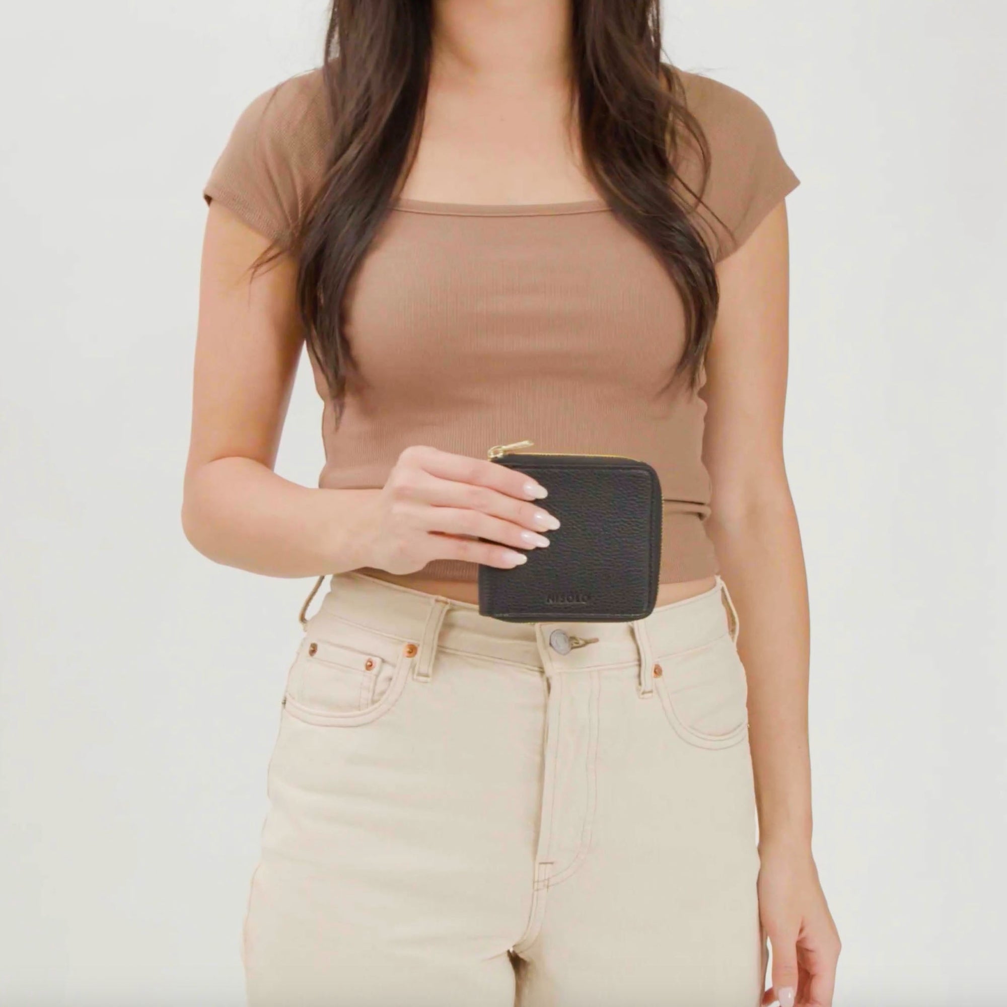 Unisex | Remi Zip Wallet | Black