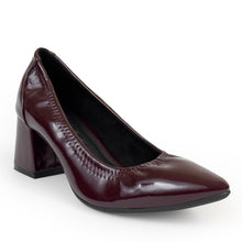 Elisea | Merlot Crinkle Patent Faux Leather