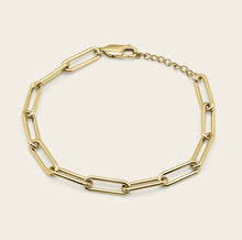 Womens | Large Paperclip Chain Bracelet | 18K Gold Vermeil