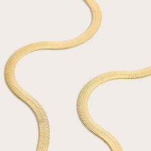 Womens | Bold Herringbone Chain Necklace | 18K Gold Vermeil