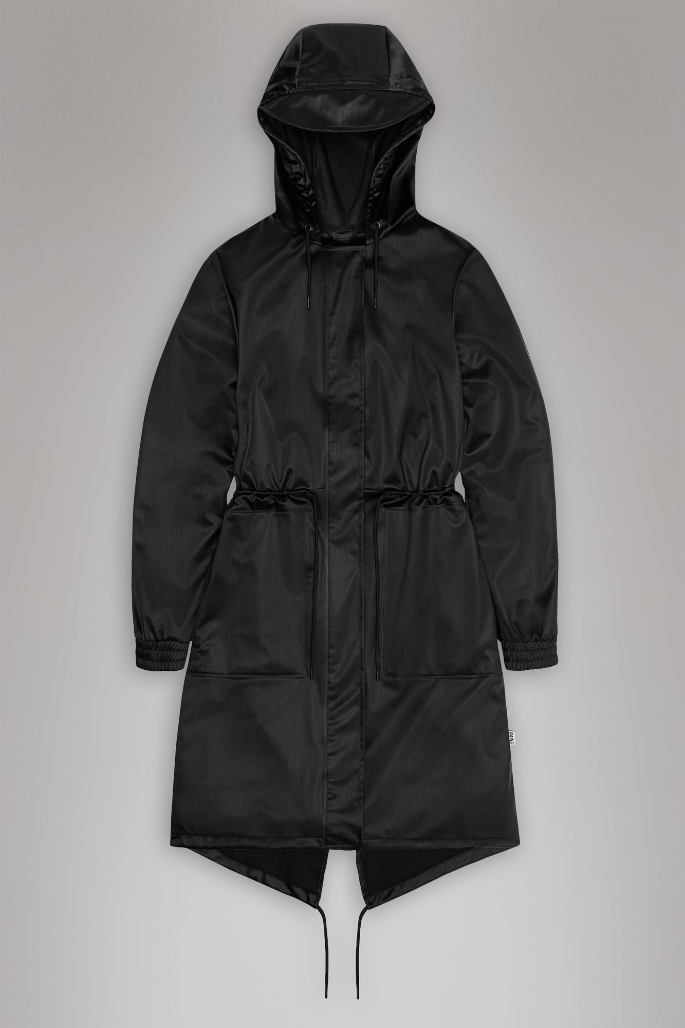 Rains String W Parka Black Grain Jacket