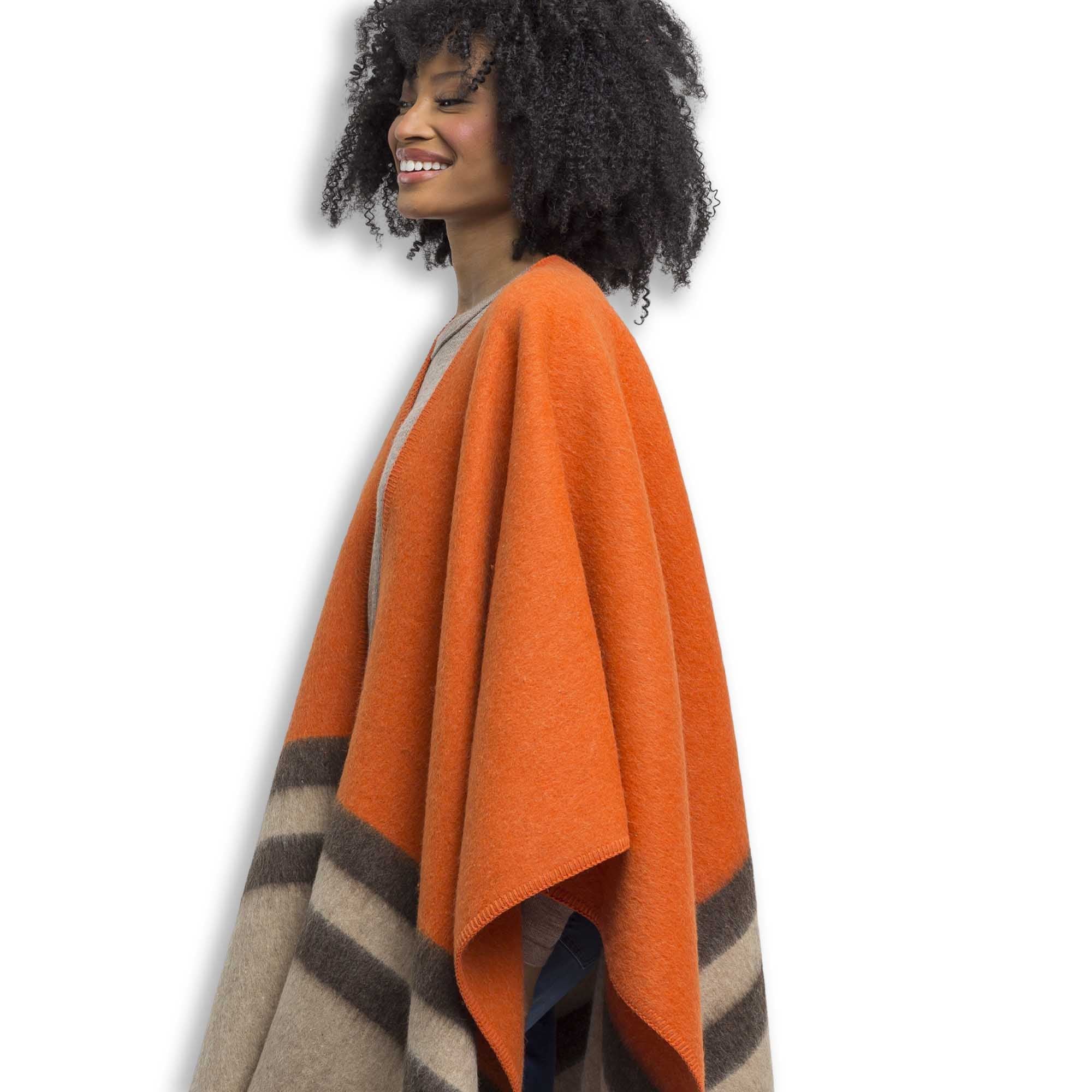 Unisex | Aspen Cape | Firecracker / Light Taupe / Dark Taupe