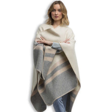 Unisex | Aspen Cape | Ivory / Light Grey / Beige