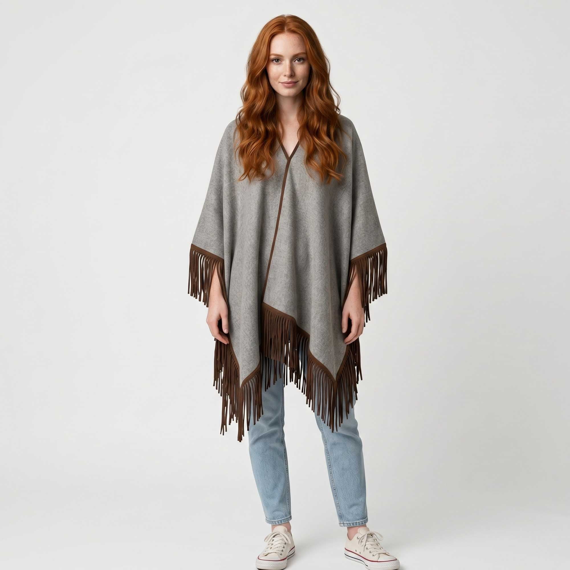 Unisex | Santa Fe Cape | Light Grey