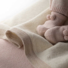 Border Baby Blanket | Ivory / Light Beige