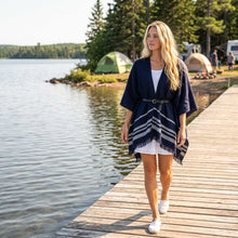 Women | Sail Kimono | Navy / Ivory