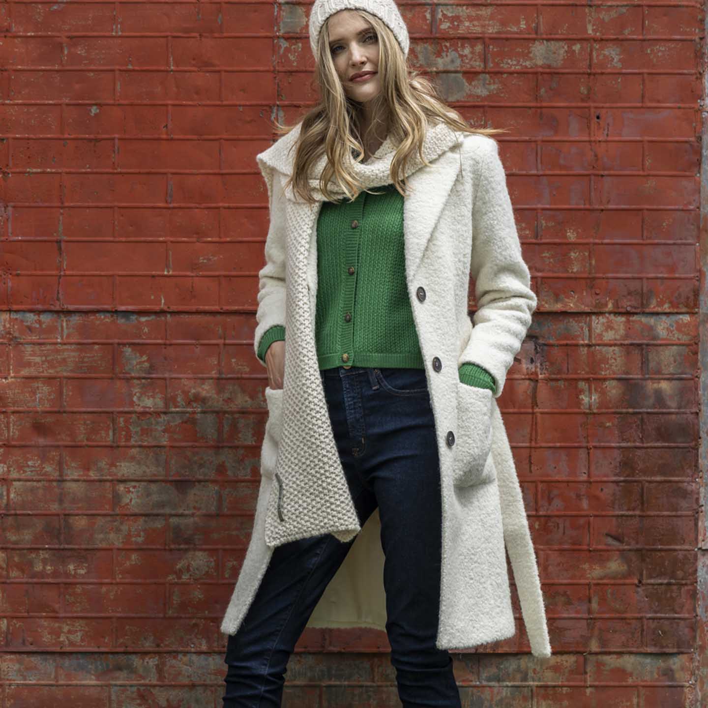 Women | Amelia Coat | Ivory