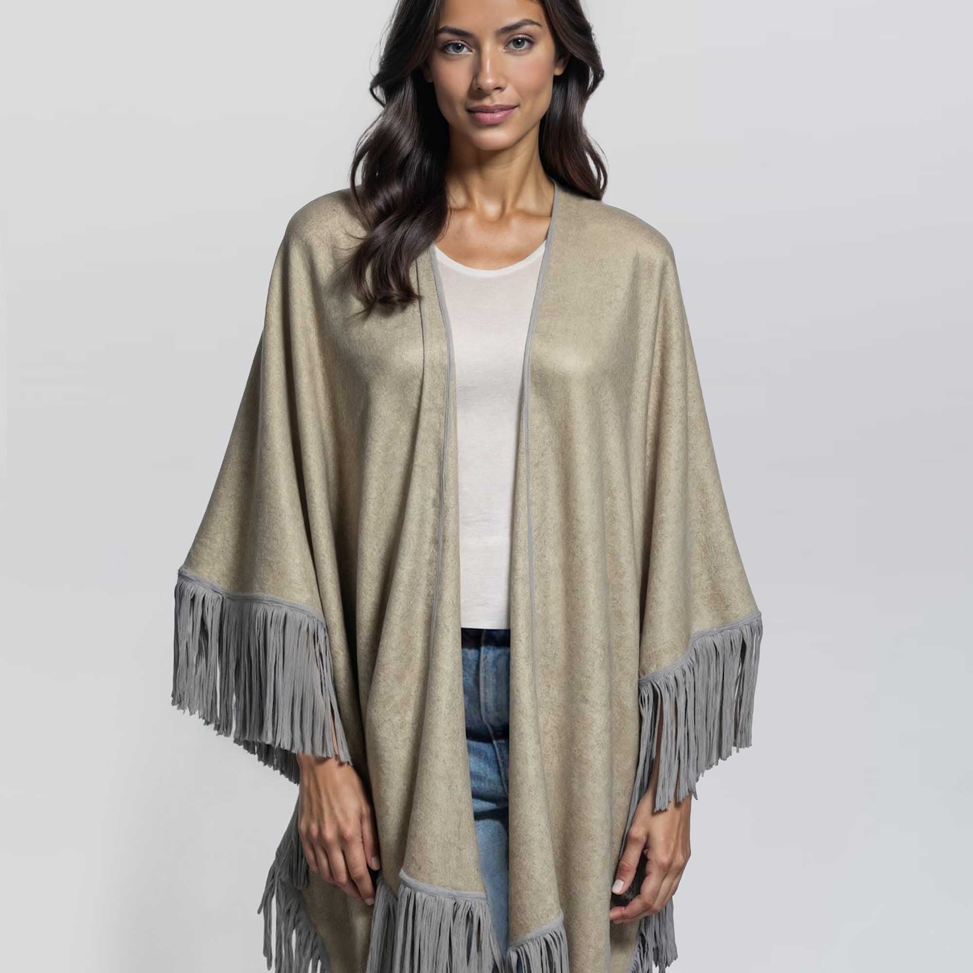 Unisex | Santa Fe Cape | Light Grey