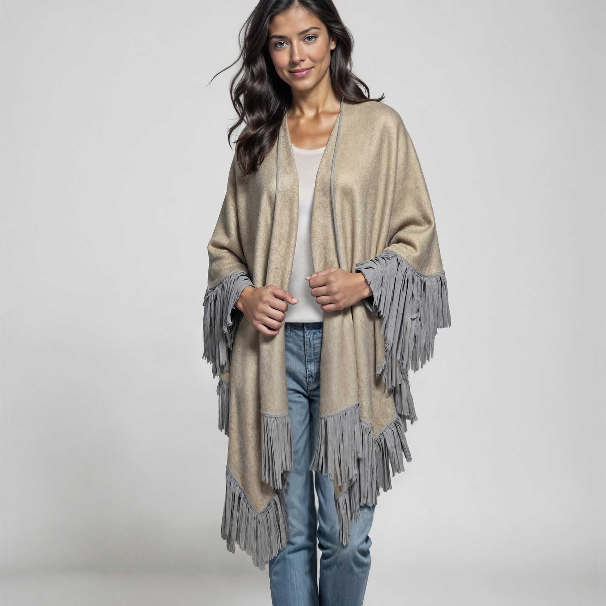 Unisex | Santa Fe Cape | Light Grey