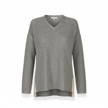 Zoe Sweater | Light Grey/Ivory