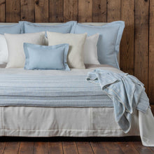 Hudson Bed Blanket | Aqua/Ivory