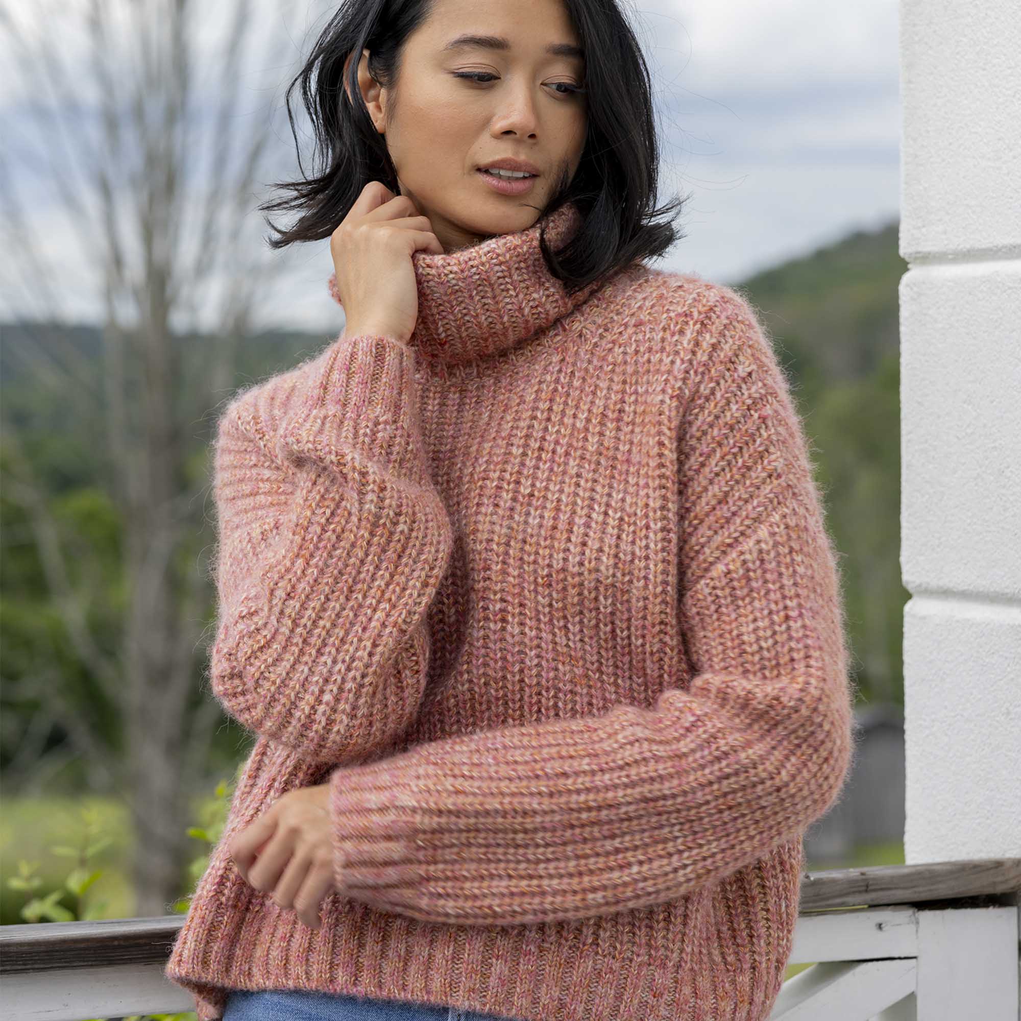 Francis Sweater | Coral Rose